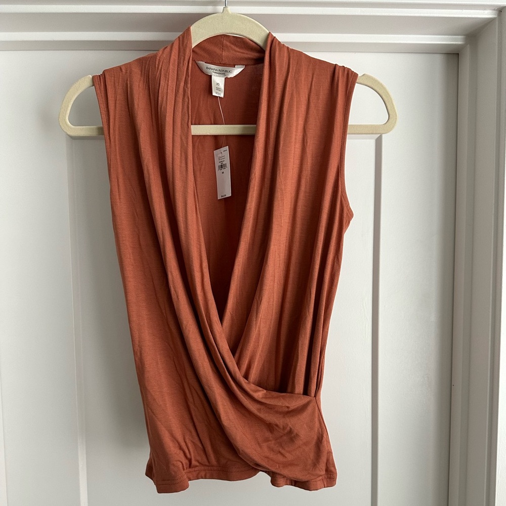 Banana Republic Threadsoft Surplice sleeveless top